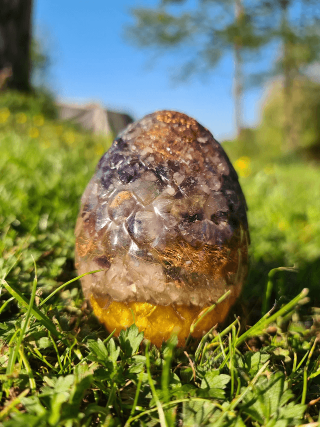 Oeuf de dragon Améthyste 