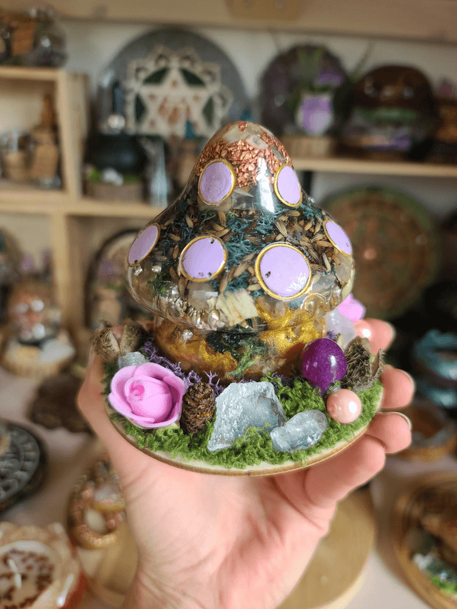 Maison champignon🍄Au clair de lune🌙 