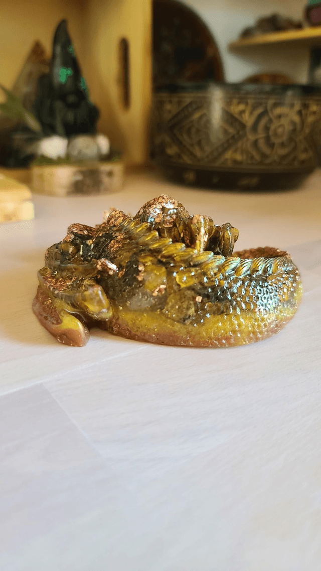 Dragon endormi Confiance et Protection ✨️🐉 Élément Terre