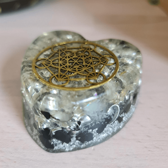 Coeur Tourmaline Métatron 