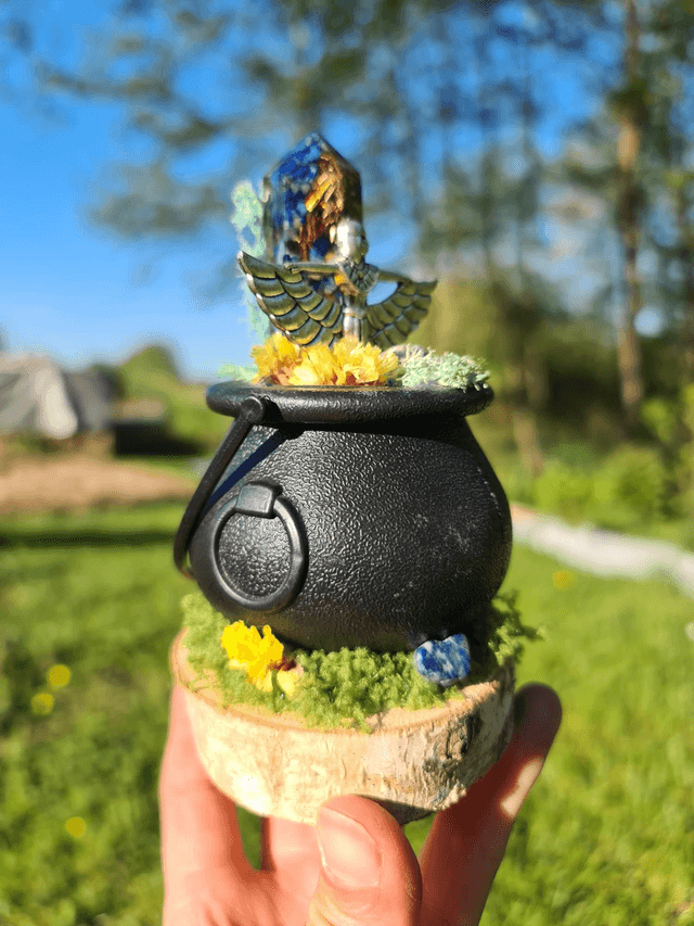 Chaudron de protection orgonite Isis