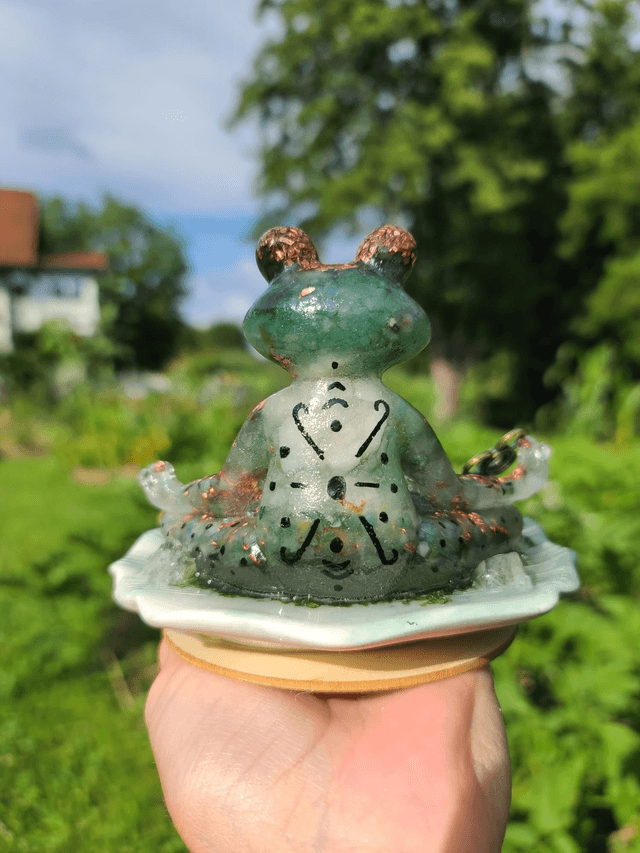 Grenouille Feng Shui 🐸 Porte Encens et bâton de fumiguation.