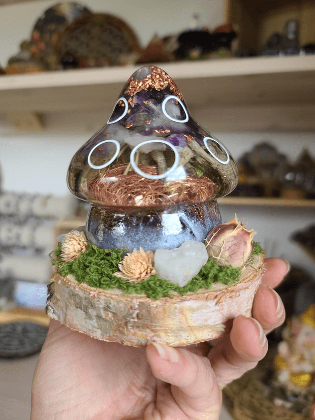 Maison champignon 🍄 "Harmonie violette"