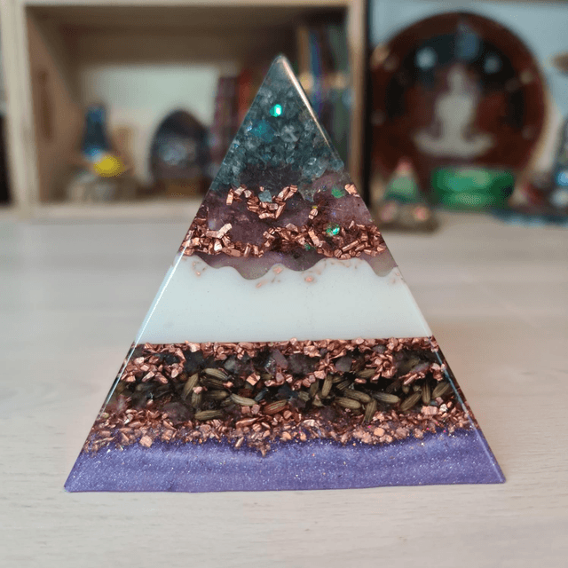 Pyramide apaisement lavande Améthyste 