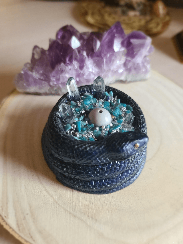 Porte encens serpent 🐍 Apatite 