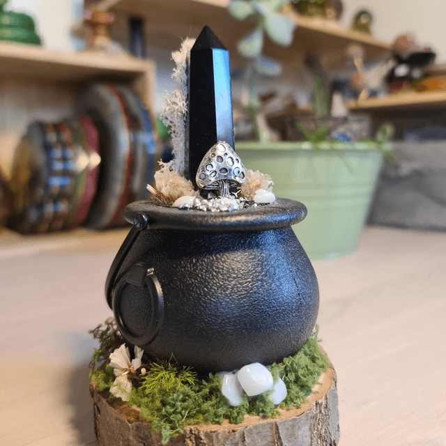 Chaudron de protection orgonite Shungite