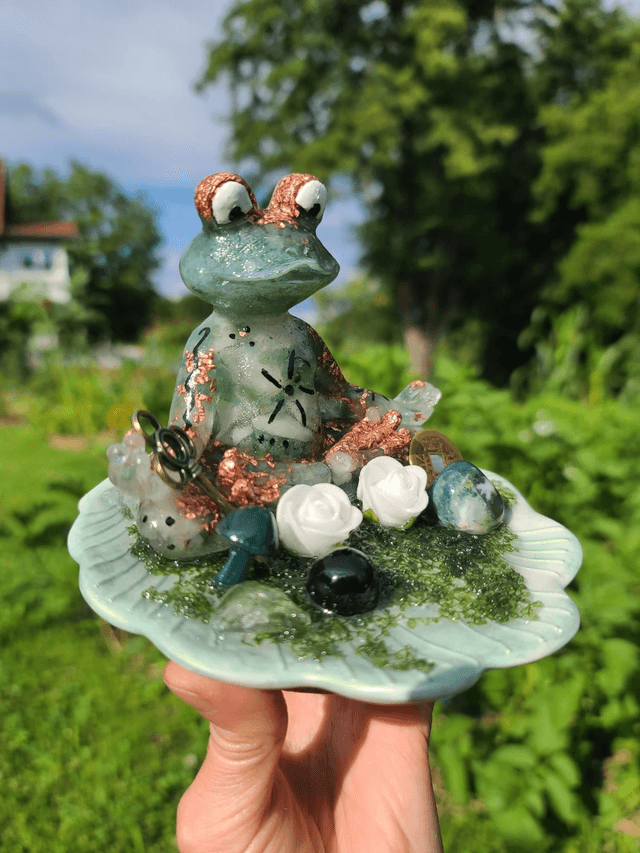 Grenouille Feng Shui 🐸 Porte Encens et bâton de fumiguation.