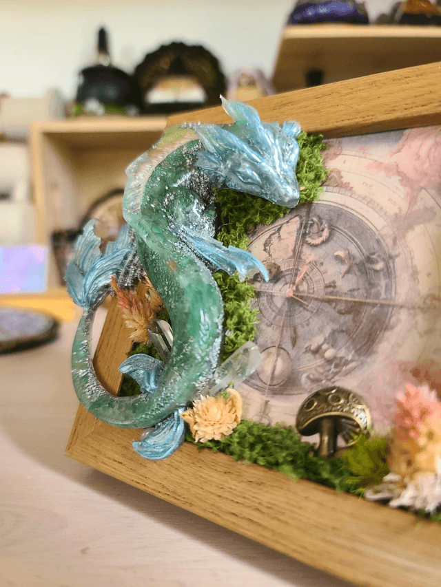 Cadre photo Dragon de l'Eau 💦 Aigue marine