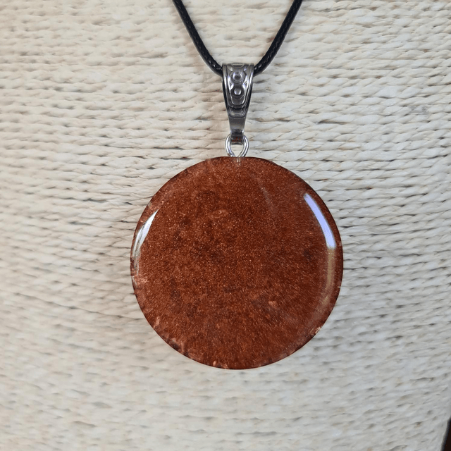 Amulette Champignon Jaspe rouge