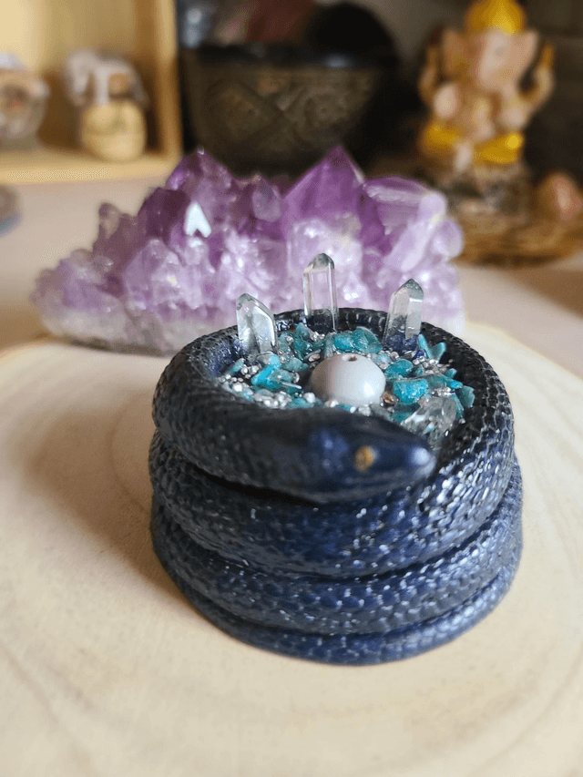 Porte encens serpent 🐍 Apatite 