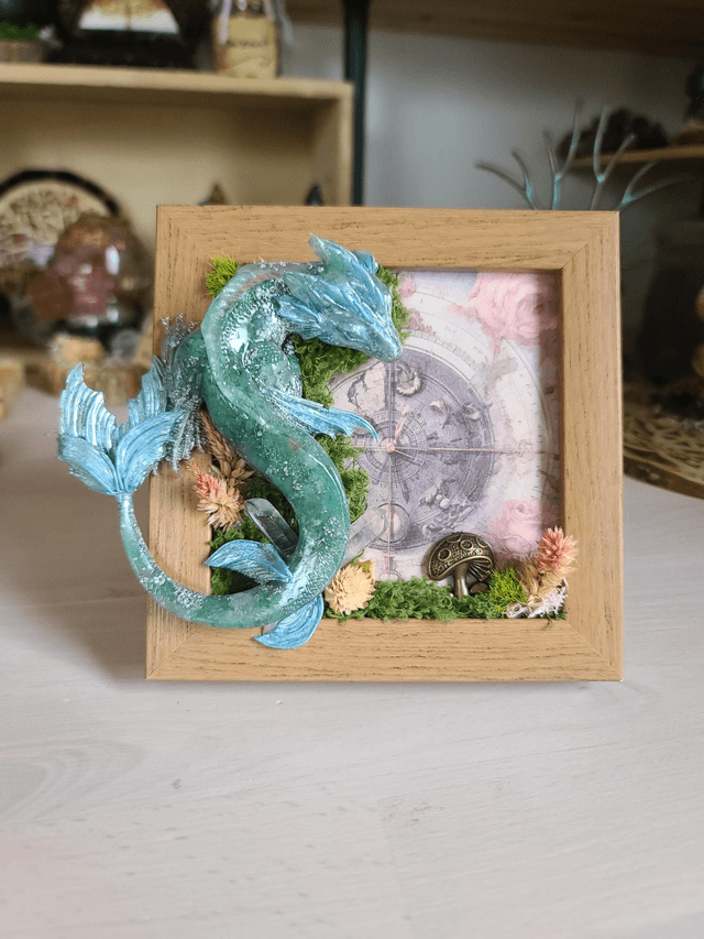 Cadre photo Dragon de l'Eau 💦 Aigue marine