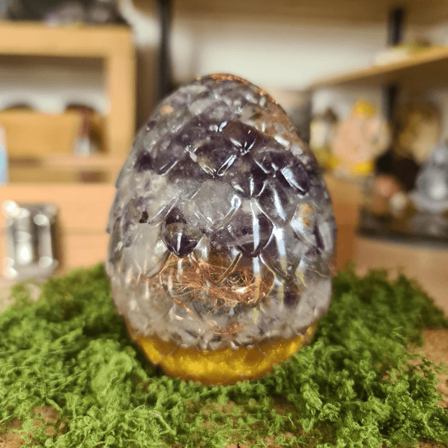 Oeuf de dragon Améthyste 