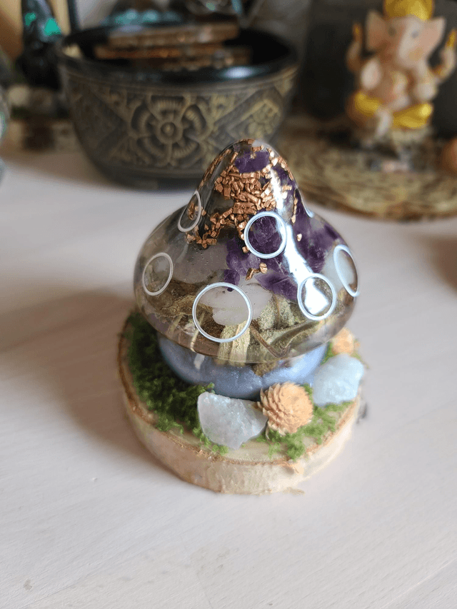 Maison champignon 🍄 "Harmonie violette"