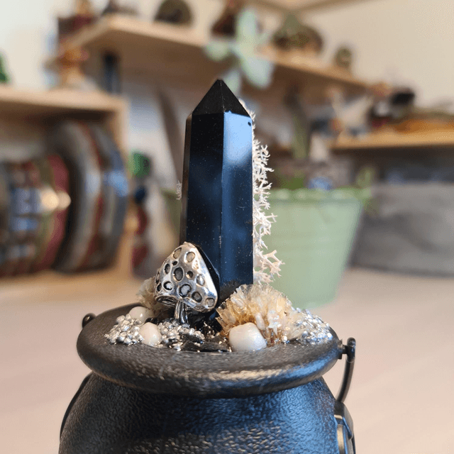 Chaudron de protection orgonite Shungite