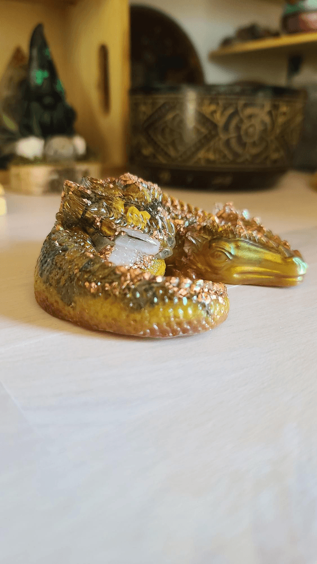 Dragon endormi Confiance et Protection ✨️🐉 Élément Terre