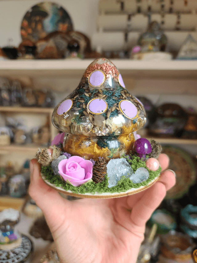 Maison champignon🍄Au clair de lune🌙 