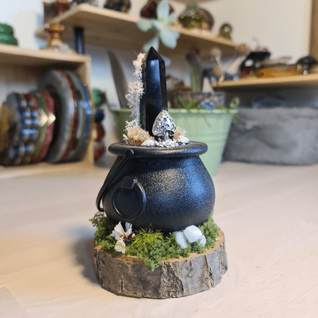 Chaudron de protection orgonite Shungite