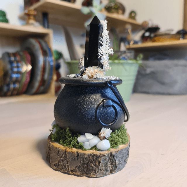 Chaudron de protection orgonite Shungite