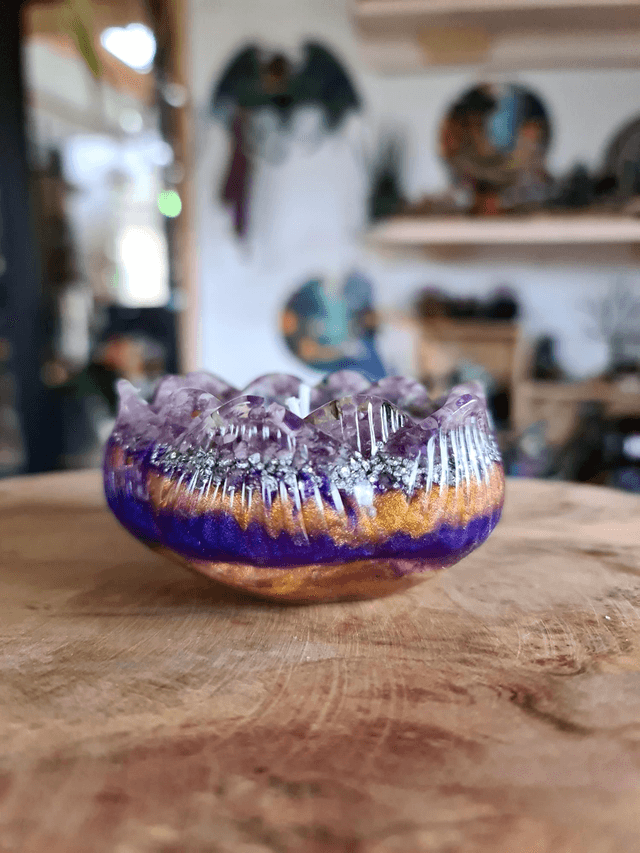 Bougie fleur de lotus violette