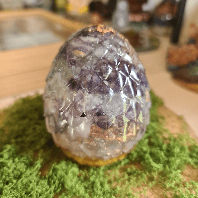 Oeuf de dragon Améthyste 