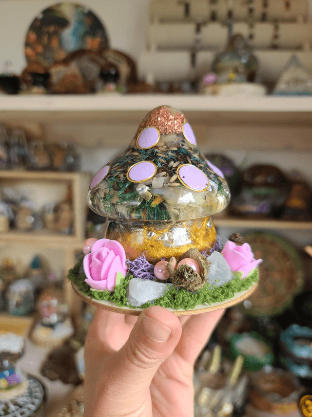 Maison champignon🍄Au clair de lune🌙 