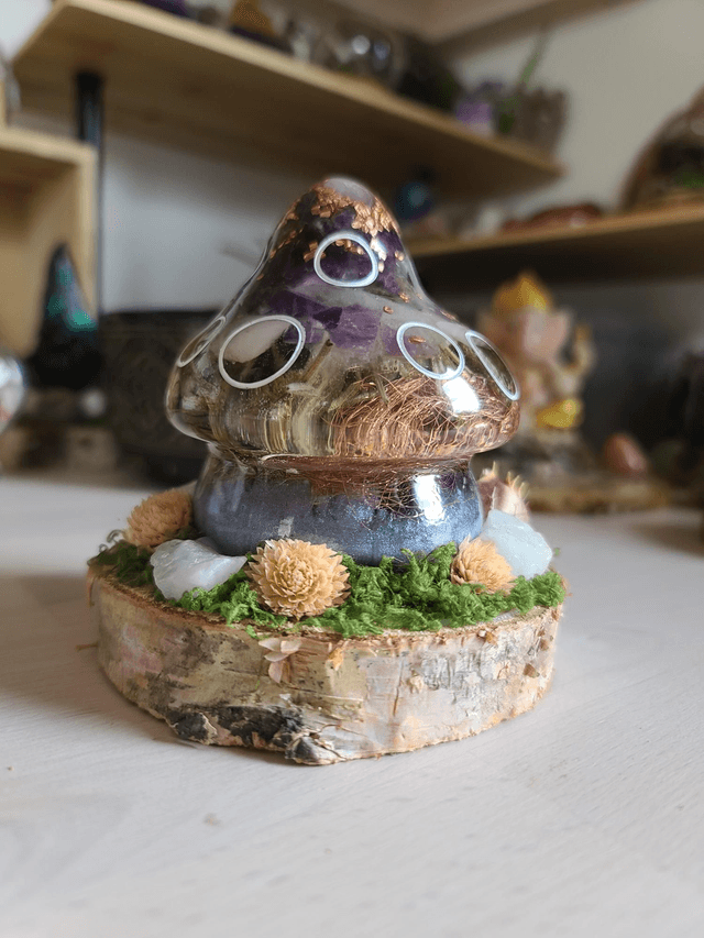 Maison champignon 🍄 "Harmonie violette"