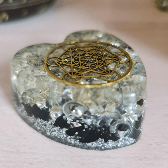 Coeur Tourmaline Métatron 