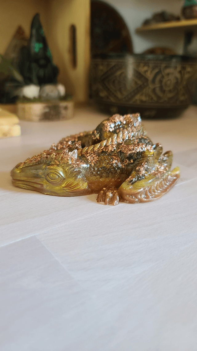 Dragon endormi Confiance et Protection ✨️🐉 Élément Terre
