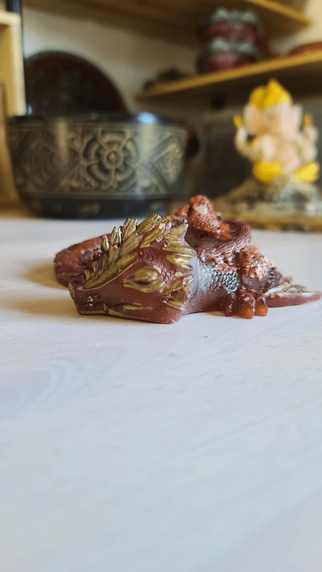 Dragon endormi Vitalité et Ancrage🐉🍄 Élément Terre
