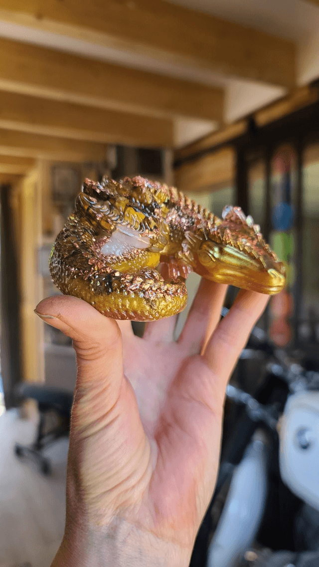 Dragon endormi Confiance et Protection ✨️🐉 Élément Terre